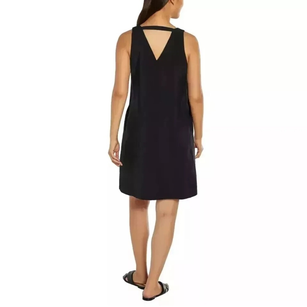 Banana Republic Women's V-Neck Sleeveless Dress, Black, Size L